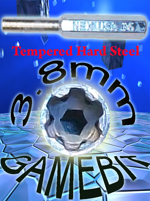 Gamebit Tool 3.8mm Nintendo Nut Setter # 6 Linehead Security Screwdriver Pro Extra Long 3.8mm 4.5mm Gamebit Screw Remover Gamebit Tool 3.8mm Nintendo Nut Setter # 6 Linehead Security Screwdriver Pro Extra Long 3.8mm 4.5mm Gamebit Screw Remover