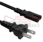 2-Pin Figure 8 Power Cord Laptop Audio Video 6 foot