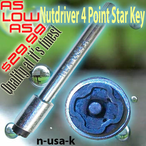 8 sided key COMCAST CABLE BOX STAR KEY SCREWDRIVER