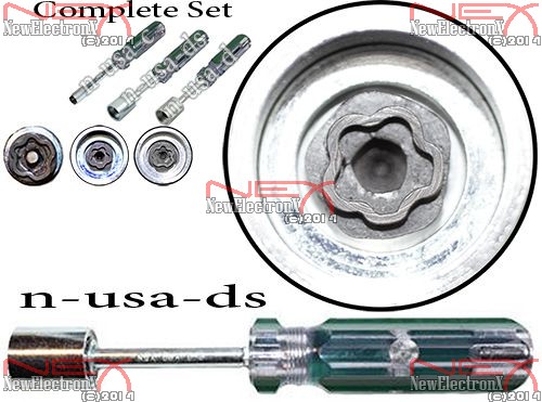 Shrouded shouldered star lock key