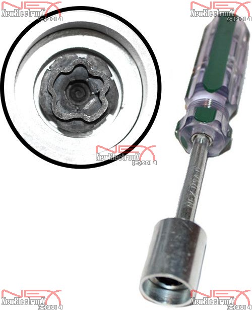 shouldered Five Star Pattern Security Key mso item master distributor
