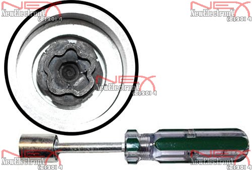 5 SIDED SYMMETRICAL SECURITY CABLE BOX PED TOOL