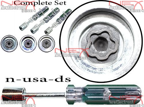telecom closet locked cover nut driver key set