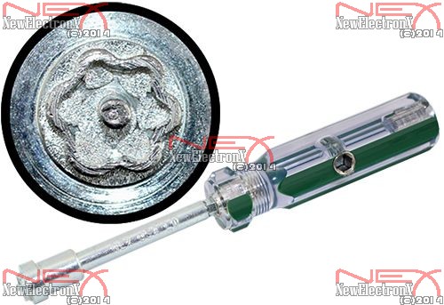 Demarcation point lock box asymmetrical 6-point pattern junction pedestal key