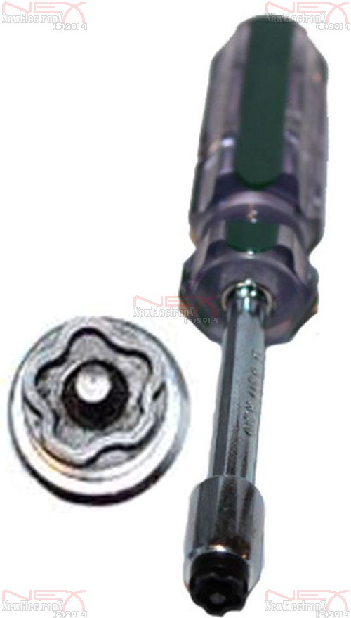 cable tv pedestal key self lockcable tool satellite mdu m7394 5 point star driver